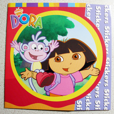 ORIGINAL DORA THE EXPLORER 62 STICKERS COLORING + ACTIVITY MINI