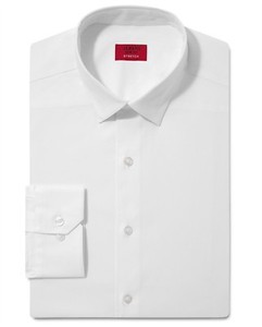 NWT-95-ALFANI-Men-SLIM-FIT-STRETCH-WHITE-LONG-SLEEVE-DRESS-SHIRT-15-15-5-32-33