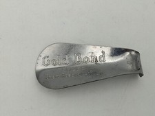 Sears Roebuck  Co Shoehorn Gold Bond Shoes Vintage Metal Advertisement Shoehorn