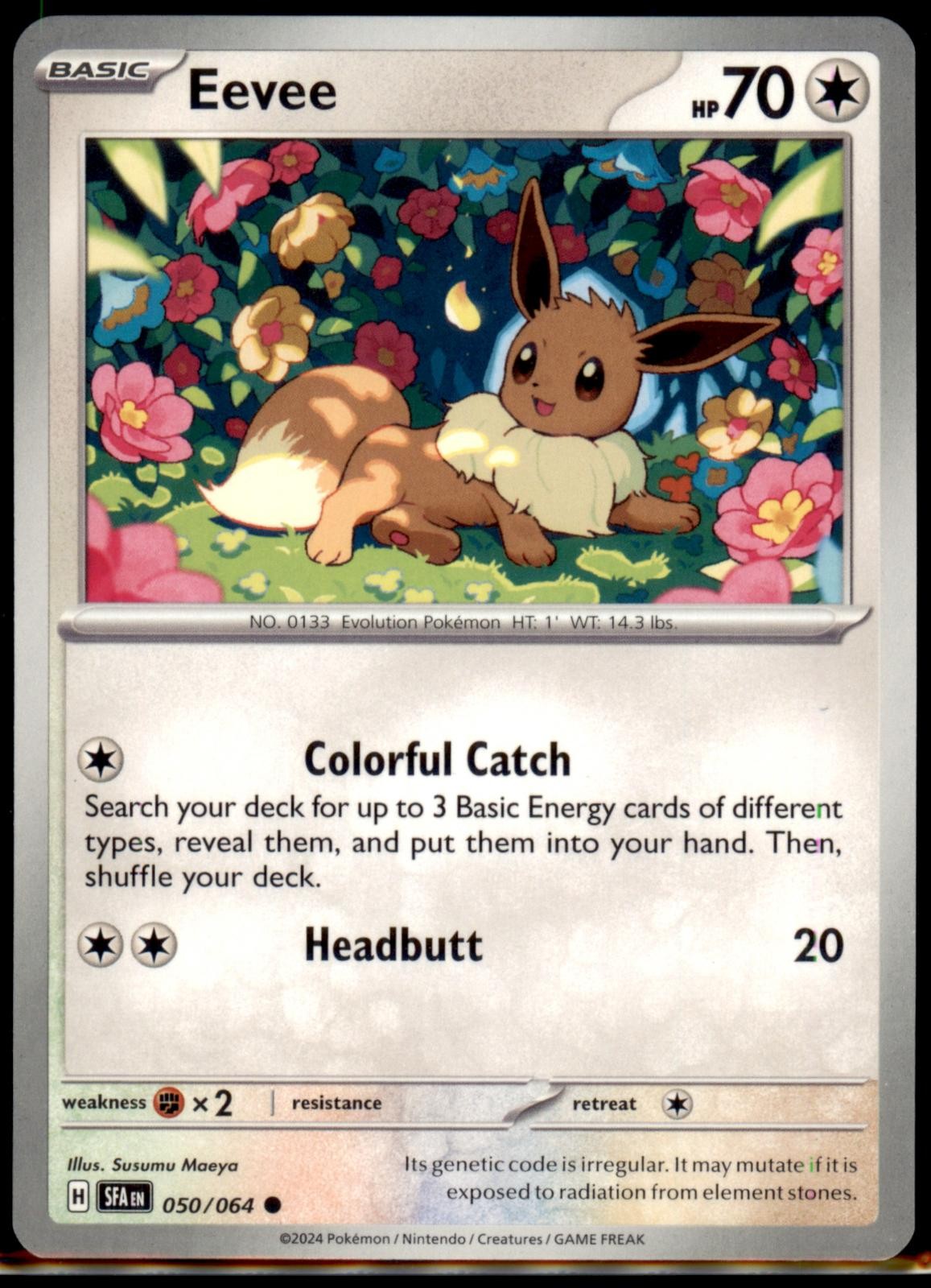 Eevee 050/064 Common Shrouded Fable Pokemon Near Mint