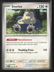Snorlax 143/165 Scarlet & Violet 151 Uncommon