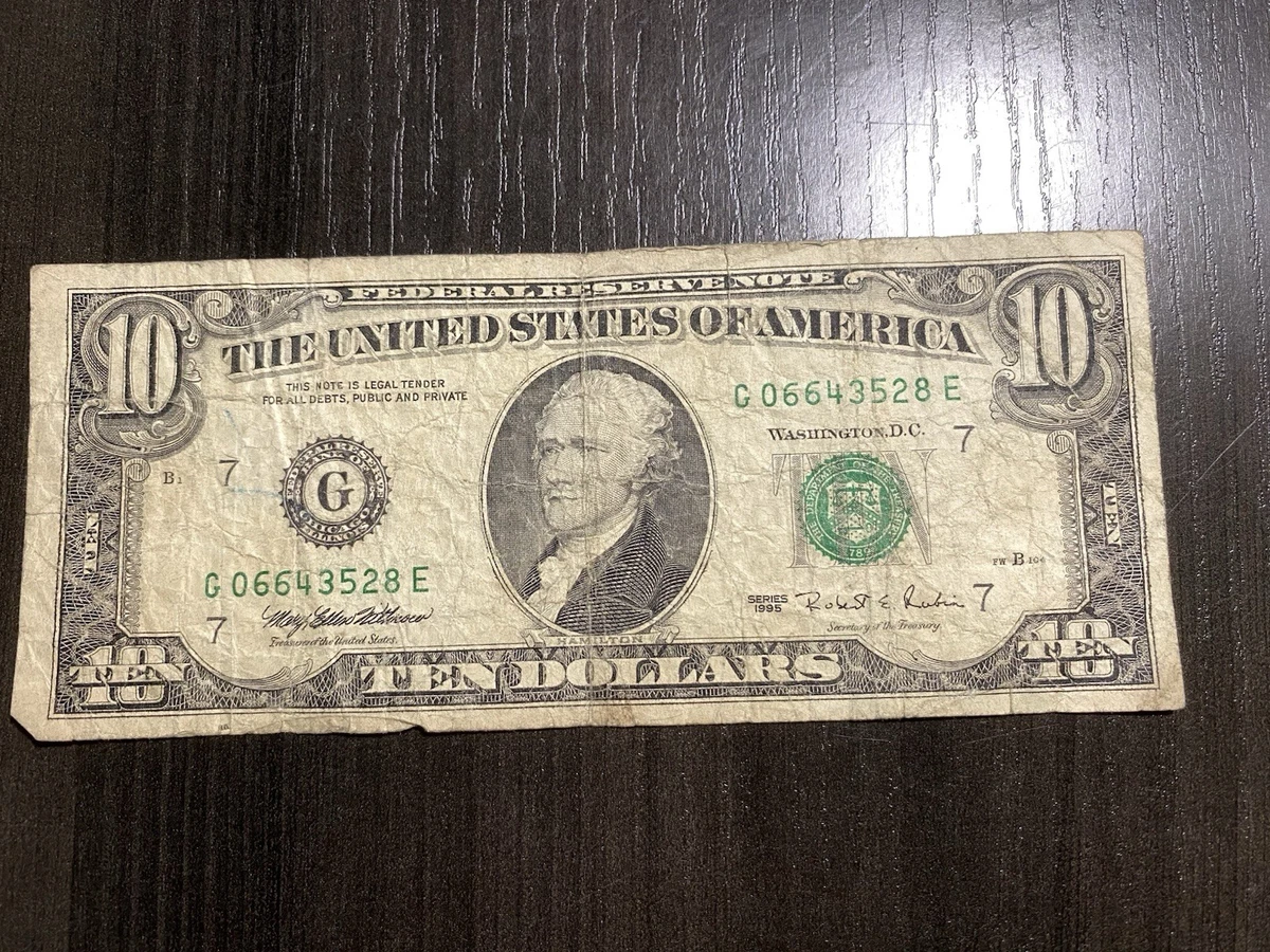 1995 $10 US Federal Reserve Small Notes for sale | eBay