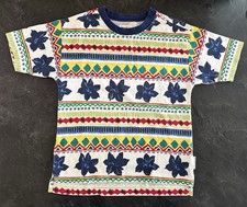 VTG 90s Gymboree Rainbow Tag Hawaii Border Print T-Shirt Kid Size Large