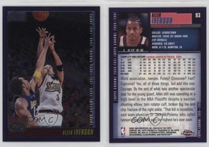 2000-01 Topps Chrome (Guarded by ) Allen Iverson Kobe Bryant #93 HOF