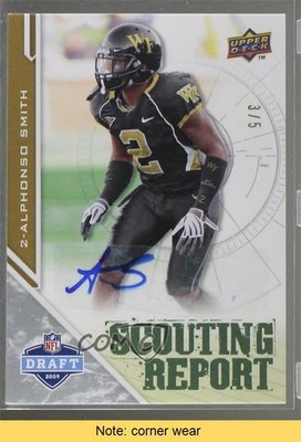 2009 Upper Deck Draft Edition Scouting Report 3/5 Alphonso Smith Auto READ 6p0