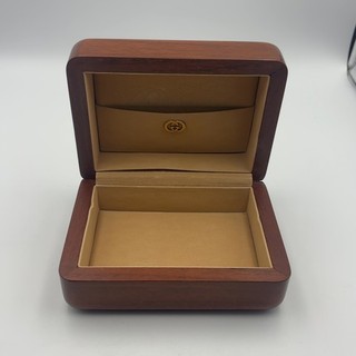 Gucci Wooden Watch Presentation Box Brown with Tan Lining Box Only