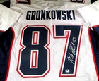 Rob Gronkowski / Autographed New England Patriots Custom Football Jersey / COA