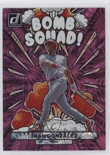 2023 Panini Donruss Bomb Squad Pink Fireworks Juan Gonzalez #BS7 sq1