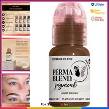 Tinta para tatuaje de cejas pigmento marrón claro 1/2 oz suministros de microblading profesional