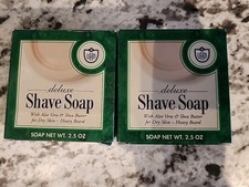 Set of 2: Van Der Hagen Deluxe Shave Soap For Dry Skin Heavy Beard 2.5 oz Each