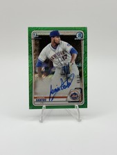 2020 Bowman Chrome - Prospect Autographs Junior Santos #CPA-JS Green Shimmer...