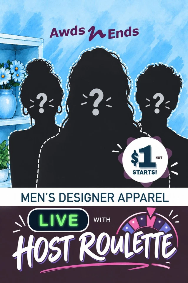 Men's Apparel w/Alyssa! All NWT! Designer Brand Names - All $1 Starts