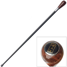 36" Overall Snake Eye Tactical Brown Walking Cane