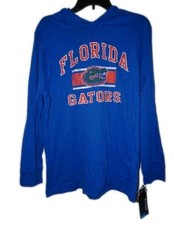 FLORIDA GATORS HOODIE UF Mens Pullover LONG SLEEVE Large Blue UNIVERSITY OF FLOR