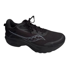 Saucony Size US 11 Men’s Triple Black AXON 3 Running Sneaker Shoes Activewear
