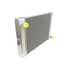 Universal Aluminum Racing Radiator Chevy Gm 2 Row Single Pass 24 X19 X3