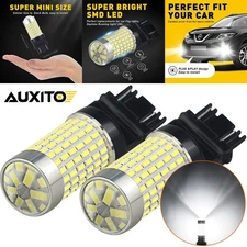 2X 3157 3057 3047 LED Backup HD Reverse Light Projector 144-SMD 6000K Bulbs