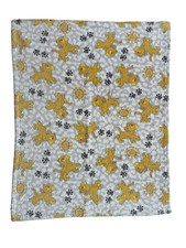 Disney Lion King baby blanket Simba Grey Sun Paw Print FLAW