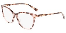 Longchamp Women's Rose Havana Cat-Eye Eyeglass Frames w/Spring Hinges LO2694-690