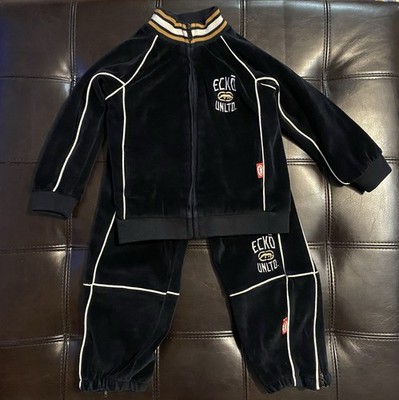 Y2K Vintage Ecko Unltd Toddler Velour Jogger Set / Track suit