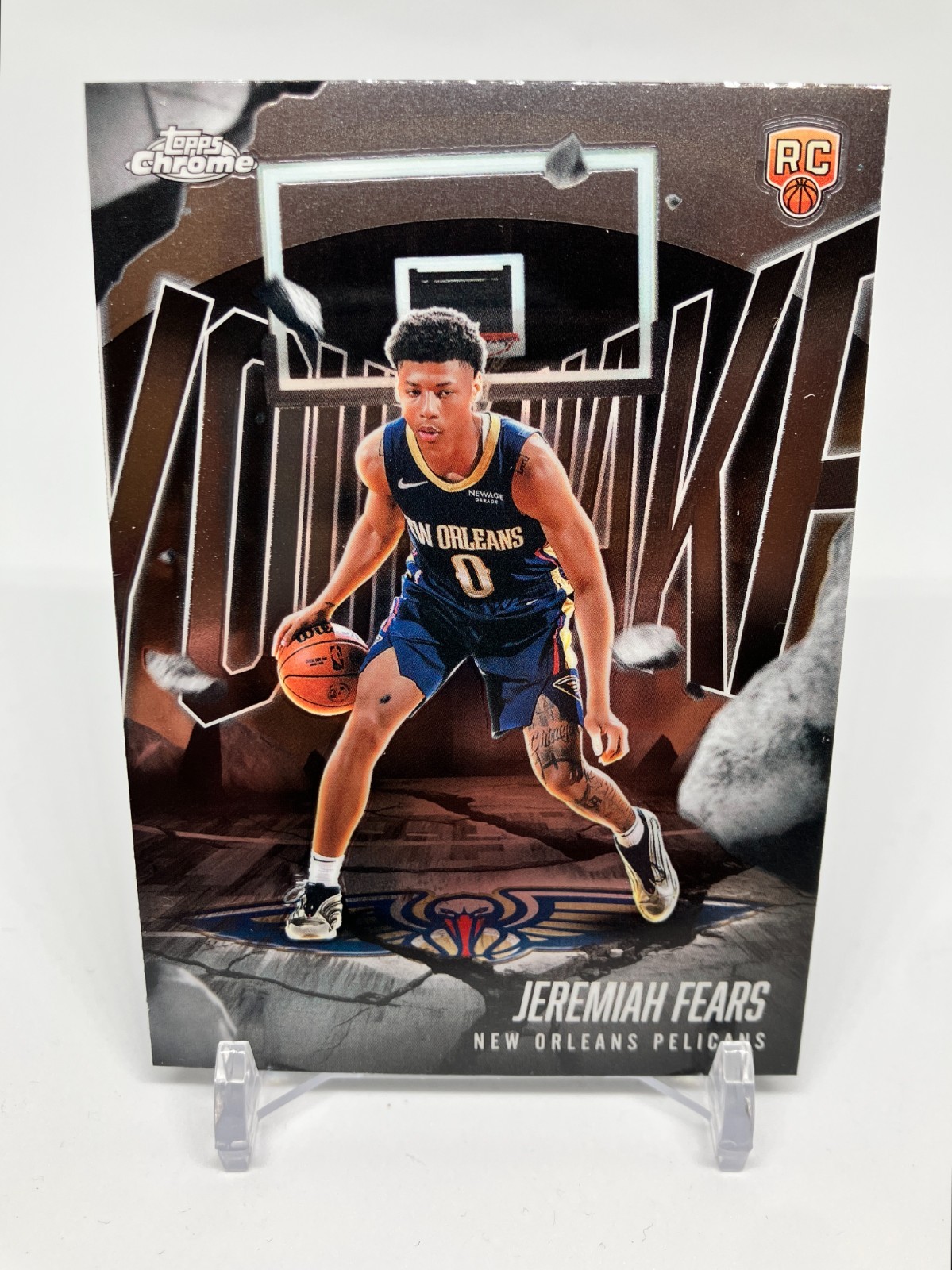 2025-26 Topps Chrome YQ-7 Jeremiah Fears Youthquake RC New Orleans Pelicans