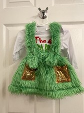 Shaggy Grinch Green Cosplay Costume The Baby who Stole Christmas  3/6 Mon