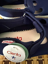 Cienta Unisex Kids US 12.5 Blue Canvas Mary Jane Buckle Strap Rubber Sole