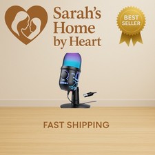 Gaming Microphone, USB Computer Microphone for PC, Mac, PS4/5, Condenser Podc...