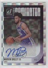 2018 Donruss Rookie Dominator Signatures Gold 6/10 Marvin Bagley III Auto 04u1