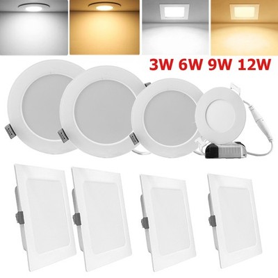 LED Panel Einbaustrahler Einbauleuchte Deckenleuchte Flach Einbau Spot 230V IP44