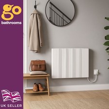 Electric White Panel Heater 3 Pin Plug Heater Wall Mounted Radiator | 3 Sizes