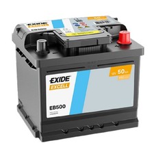 Exide EB500 Excell 12V 50Ah 450A Autobatterie Top Angebot gefüllt u geladen
