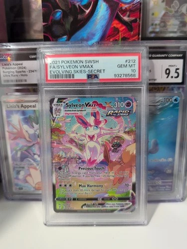 Pokémon Sylveon VMAX SWSH07 Evolving Skies 212/203 Secret Rare PSA 10 VMAX