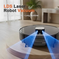 Laser Robot Vacuum Cleaner with APP Voice Control Sweep Mop Wash Auto Charge