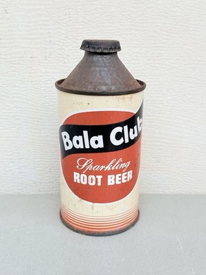 Vintage Bala Club Root Beer Cone Top Soda Can