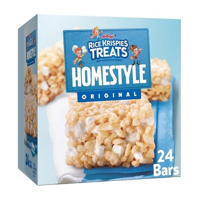 Rice Krispies Treats Homestyle Crispy Marshmallow Squares,27.9oz Box (24 Bars)