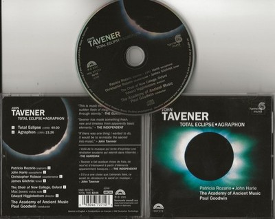 JOHN TAVENER Total Eclipse / Agraphon cd 2001 USA Harmonia Mundi