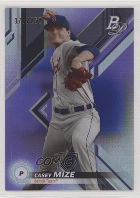 2019 Bowman Platinum Wal-Mart Top Prospects Purple Foil 76/250 Casey Mize 2l4