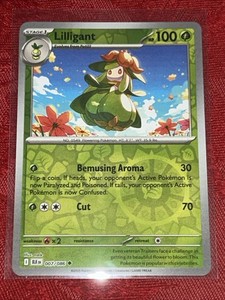 Reverse Holo Pokemon - Lilligant - 007/086 - SV Black Bolt - Reverse Holo