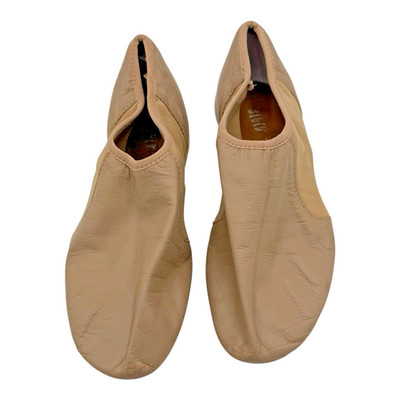 Bloch Neo Flex Jazz Shoes Tan Leather Slip On Womens 7 Split Sole Dance
