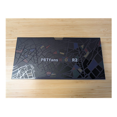 PBTfans Neon R2 Doubleshot ABS Keycaps w/ R1 Teal Spacebar Kit