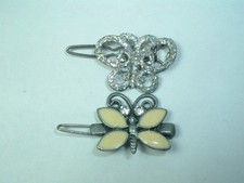 VINTAGE SMALL BUTTERFLY BARRETTES