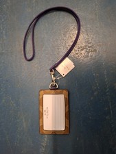 Coach Card Tag Brown