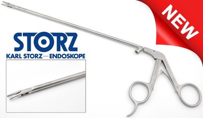 KARL STORZ 8665 R Steiner Laryngoforce II Clip Forceps, Jaws Curved Right 10''
