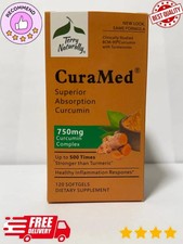 Terry Naturally CuraMed 750mg 120 Softgels  High Absorption Curcumin  Antioxid