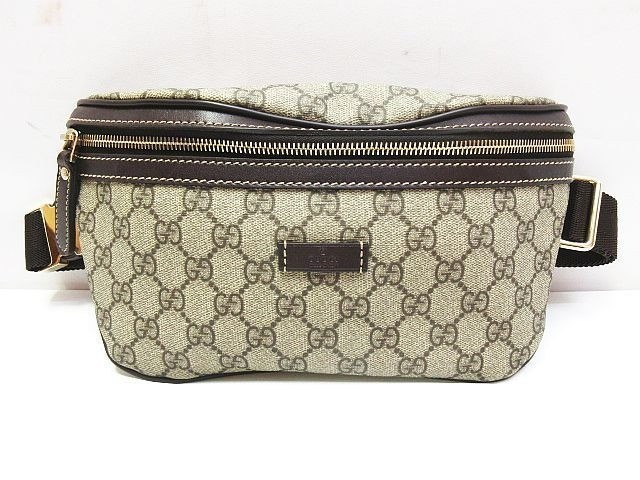 のん GUCCI GG Beige Waist Pouch Bum Bag Shoulder Belt Pack Women 233269