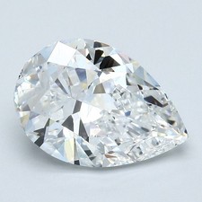 Certified GIA 4.01 CT Pear Cut Natural Mined Diamond Loose E color VS2 clarity