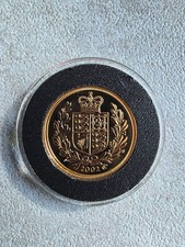 2002 Great Britain Gold Full Sovereign Coin 22ct Bullion Queen Elizabeth II