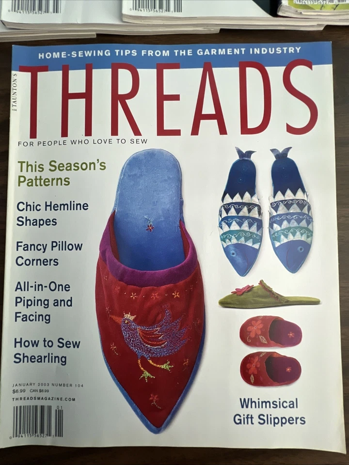 Threads Magazine Lot of 10 ISSUES 2002-2005 Vols 98 101 104 110 113 115-119 - Image 4 of 4