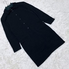 Gianni Versace Double Collar Wool Dress Dolman Sleeves Women's i13663